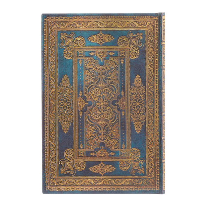 Paperblanks Blue Luxe Mini Hardback Journal – Lined, 176 Pages – back cover