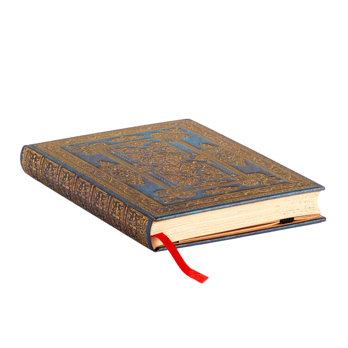 Paperblanks Blue Luxe Mini Hardback Journal – Lined, 176 Pages – page edge