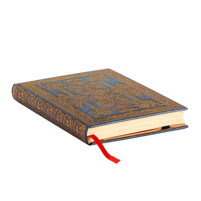 Paperblanks Blue Luxe Mini Hardback Journal – Lined, 176 Pages – page edge