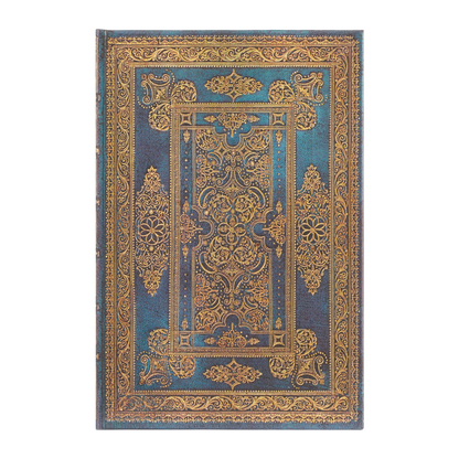 Paperblanks Blue Luxe Mini Hardback Journal – Lined, 176 Pages – front cover