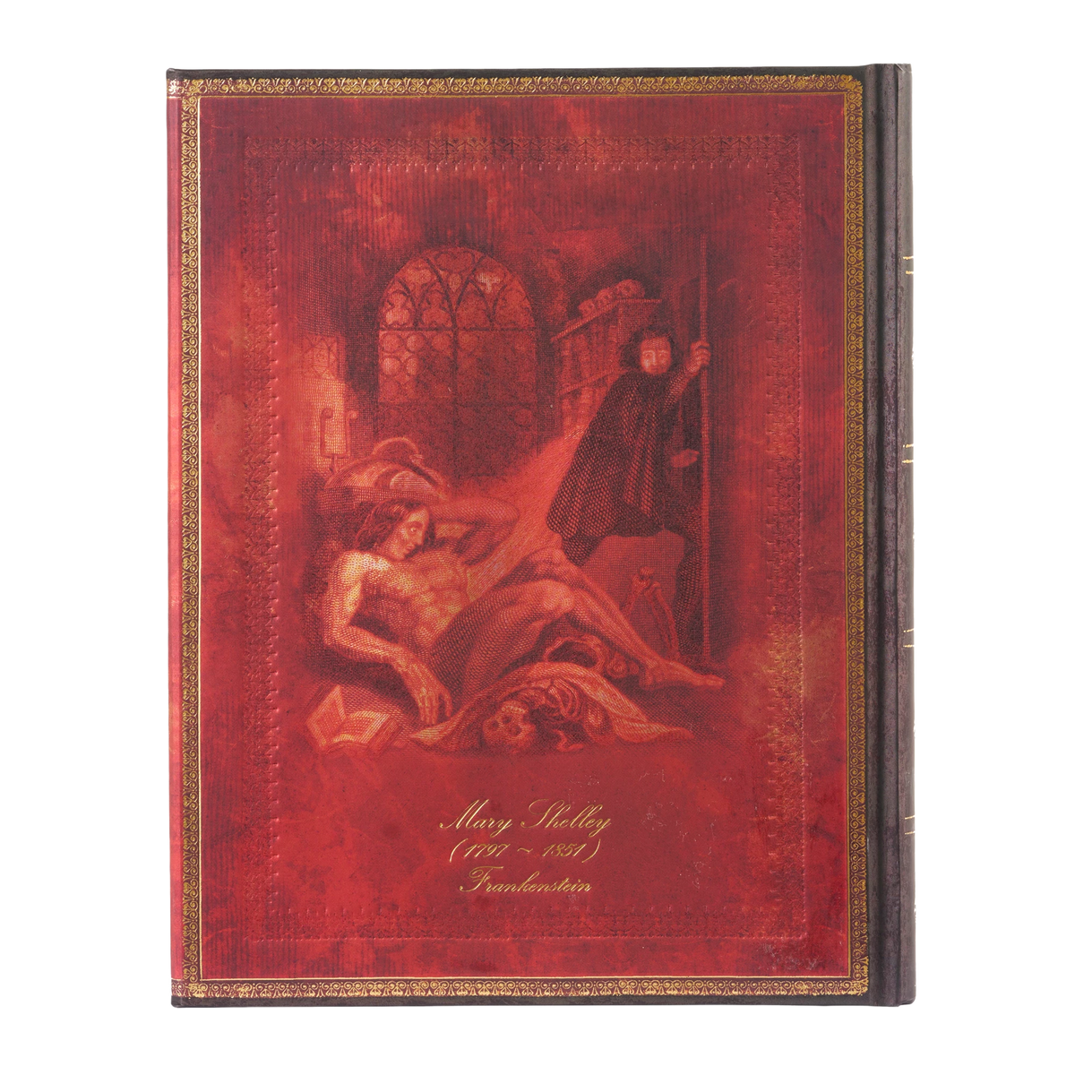 Paperblanks Mary Shelley, Frankenstein Ultra Hardback Journal – Lined, 144 Pages – back cover
