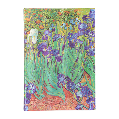 Paperblanks Van Gogh’s Irises Grande Hardback Sketchbook – 112 Pages – front cover