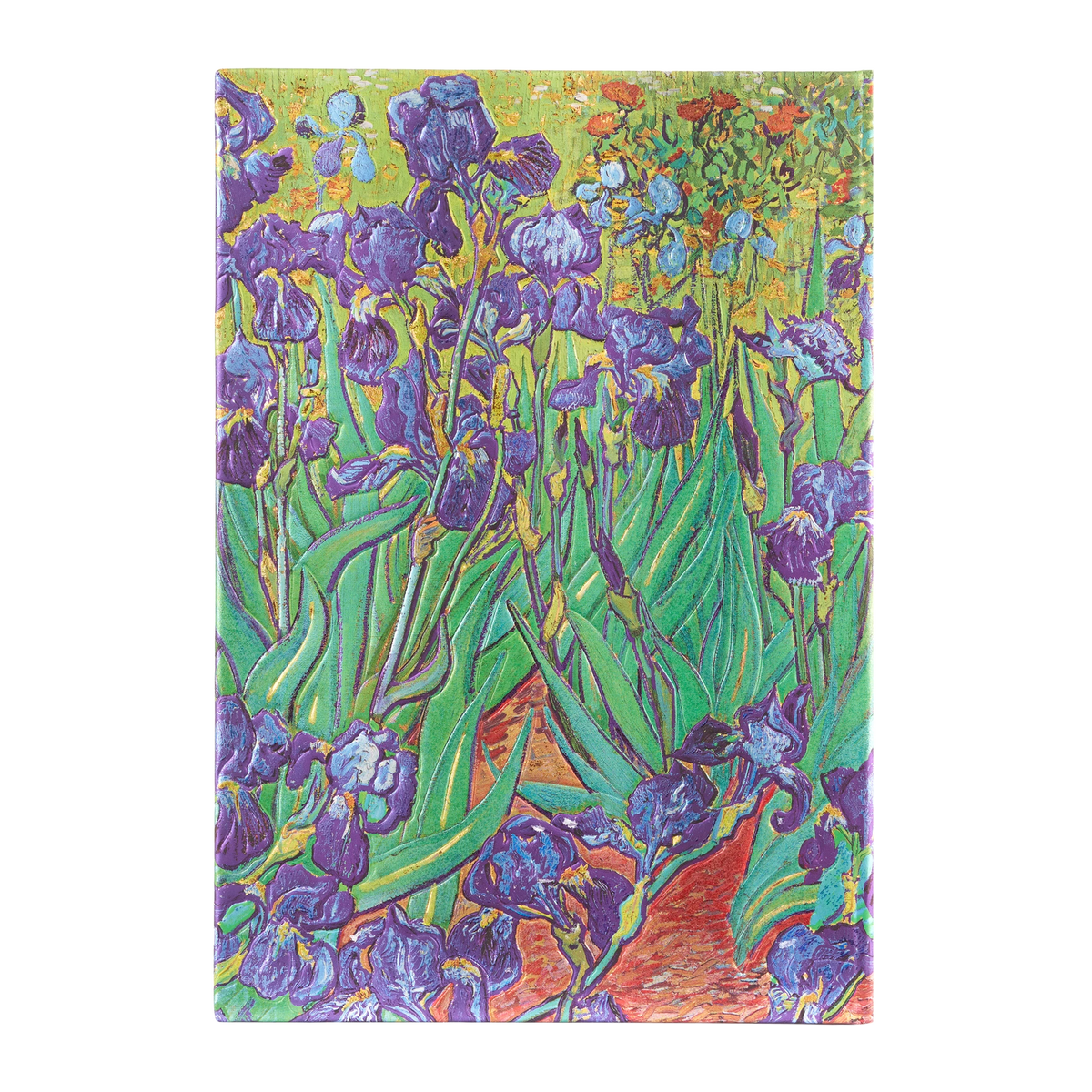 Paperblanks Van Gogh’s Irises Midi Hardback Address Book – 144 Pages – back cover