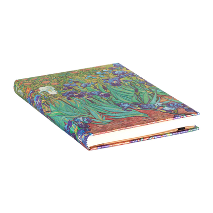 Paperblanks Van Gogh’s Irises Midi Hardback Address Book – 144 Pages – page edge