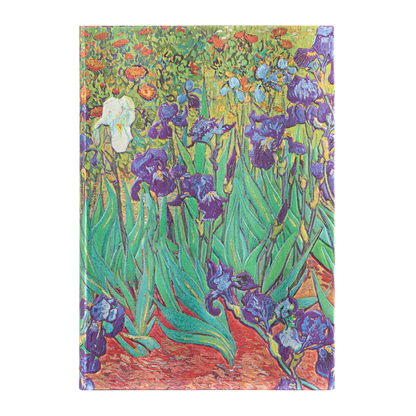 Paperblanks Van Gogh’s Irises Midi Hardback Address Book – 144 Pages – front cover