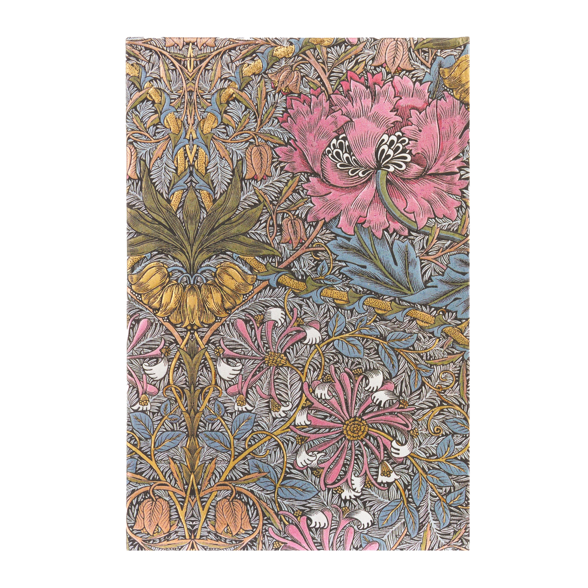 Paperblanks Morris Pink Honeysuckle Mini Hardback Address Book – 128 Pages – back cover