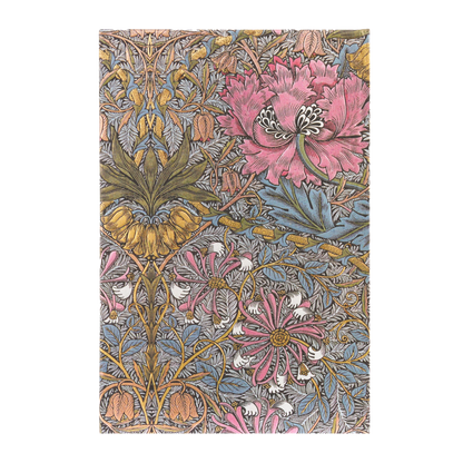 Paperblanks Morris Pink Honeysuckle Mini Hardback Address Book – 128 Pages – back cover