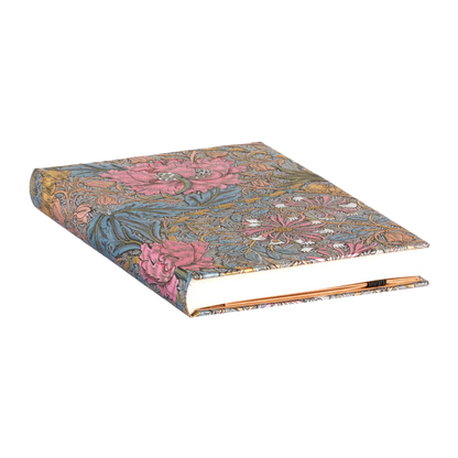 Paperblanks Morris Pink Honeysuckle Mini Hardback Address Book – 128 Pages – page edge