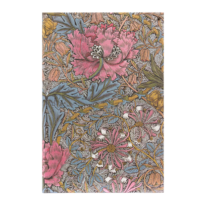 Paperblanks Morris Pink Honeysuckle Mini Hardback Address Book – 128 Pages – front cover