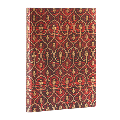 Paperblanks Red Velvet Ultra Softback Flexi Journal – Lined, 176 Pages – angled view