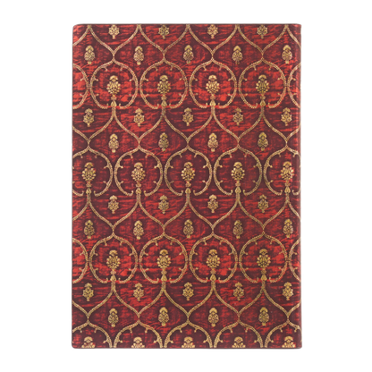 Paperblanks Red Velvet Midi Softback Flexi Journal – Lined, 176 Pages – back cover