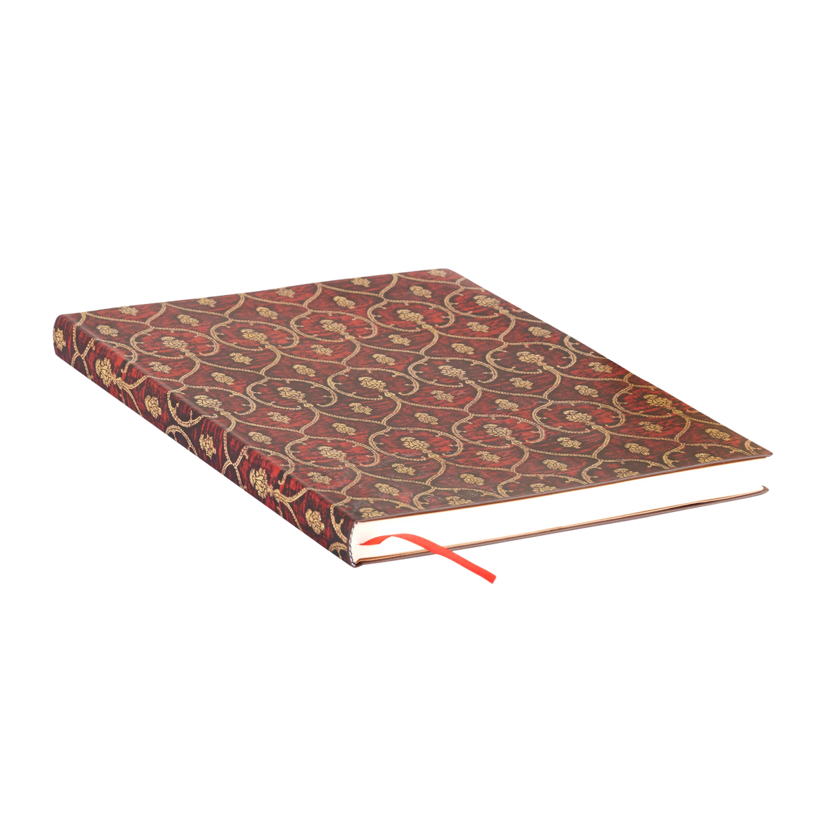 Paperblanks Red Velvet Midi Softback Flexi Journal – Lined, 176 Pages – page edge