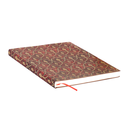 Paperblanks Red Velvet Midi Softback Flexi Journal – Lined, 176 Pages – page edge