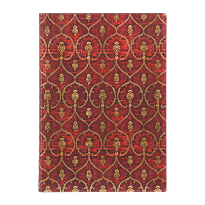 Paperblanks Red Velvet Midi Softback Flexi Journal – Lined, 176 Pages – front cover