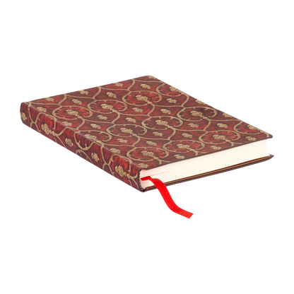 Paperblanks Red Velvet Mini Softback Flexi Journal – Lined, 208 Pages – page edge