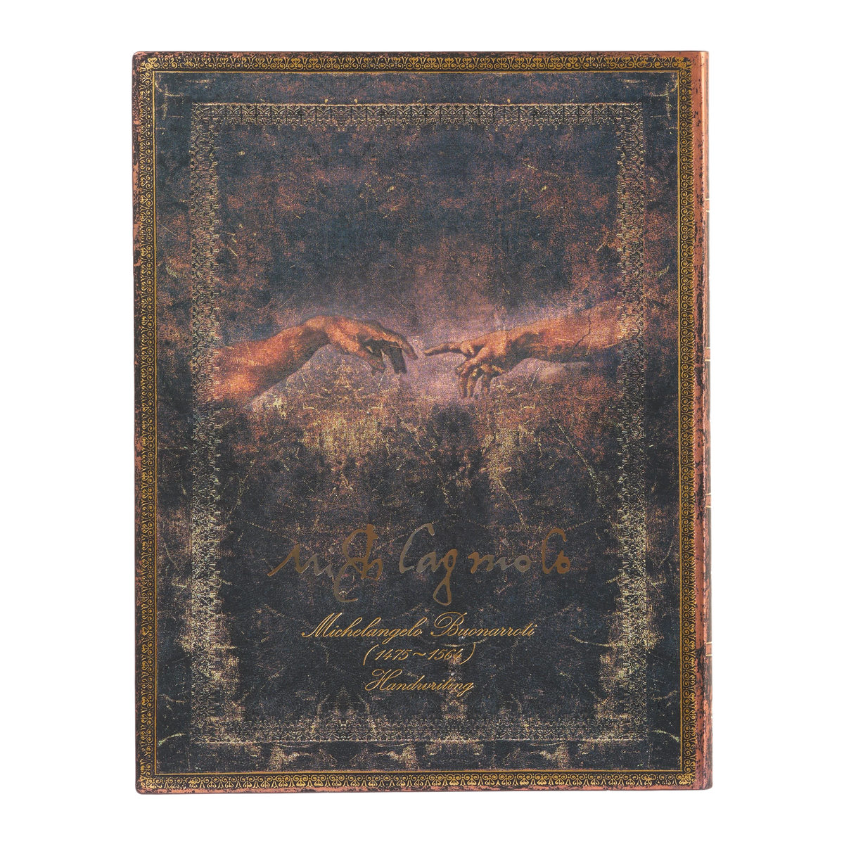 Paperblanks Michelangelo, Handwriting Ultra Softback Flexi Journal – Lined, 176 Pages – back cover