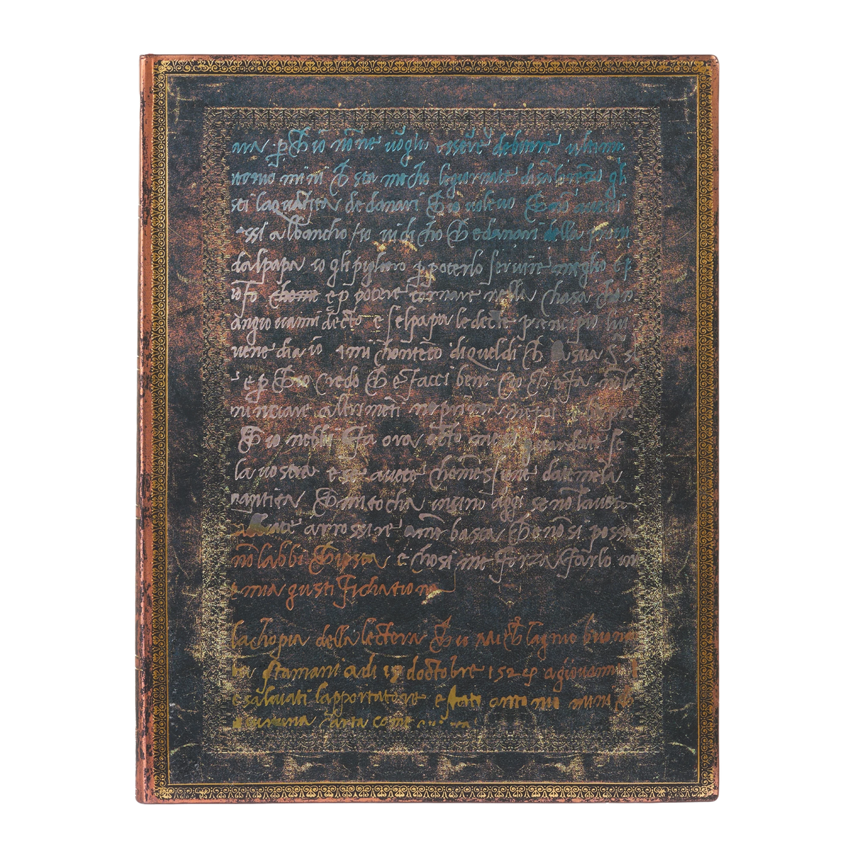 Paperblanks Michelangelo, Handwriting Ultra Softback Flexi Journal – Lined, 176 Pages – front cover