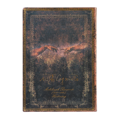 Paperblanks Michelangelo, Handwriting Midi Softback Flexi Journal – Lined, 176 Pages – back cover