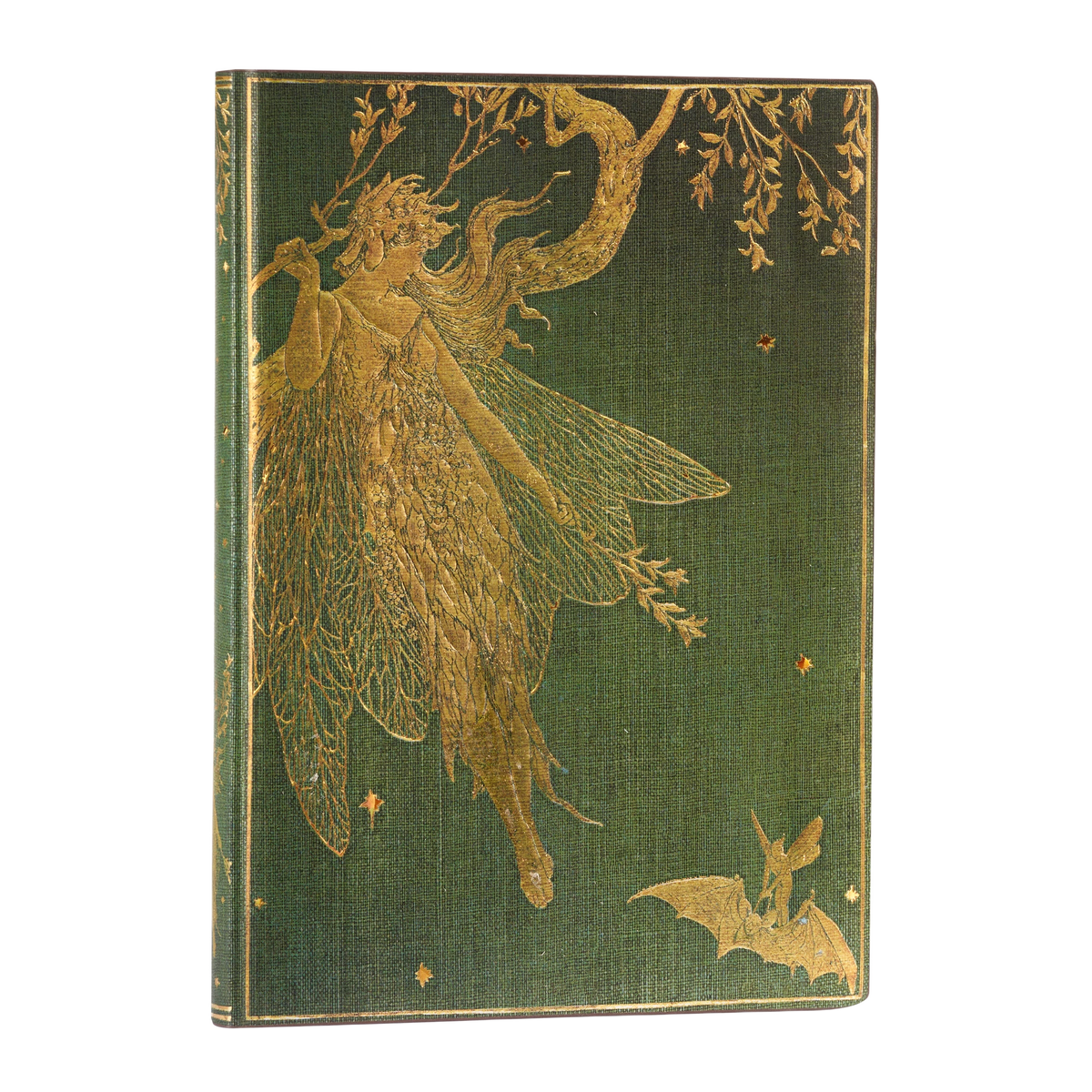 Paperblanks Olive Fairy Midi Softback Flexi Journal – Plain, 176 Pages – angled view