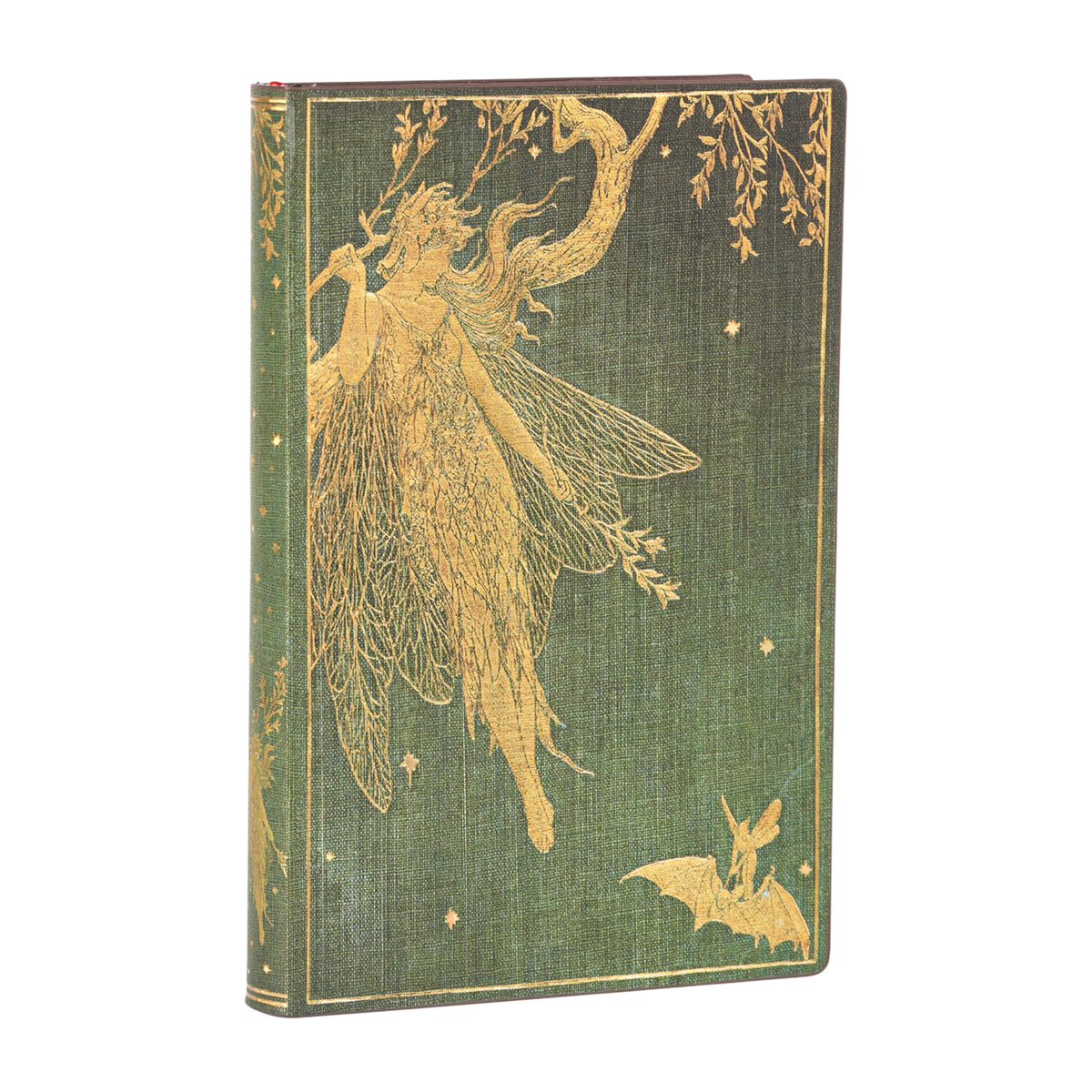 Paperblanks Olive Fairy Mini Softback Flexi Journal – Lined, 208 Pages – angled view