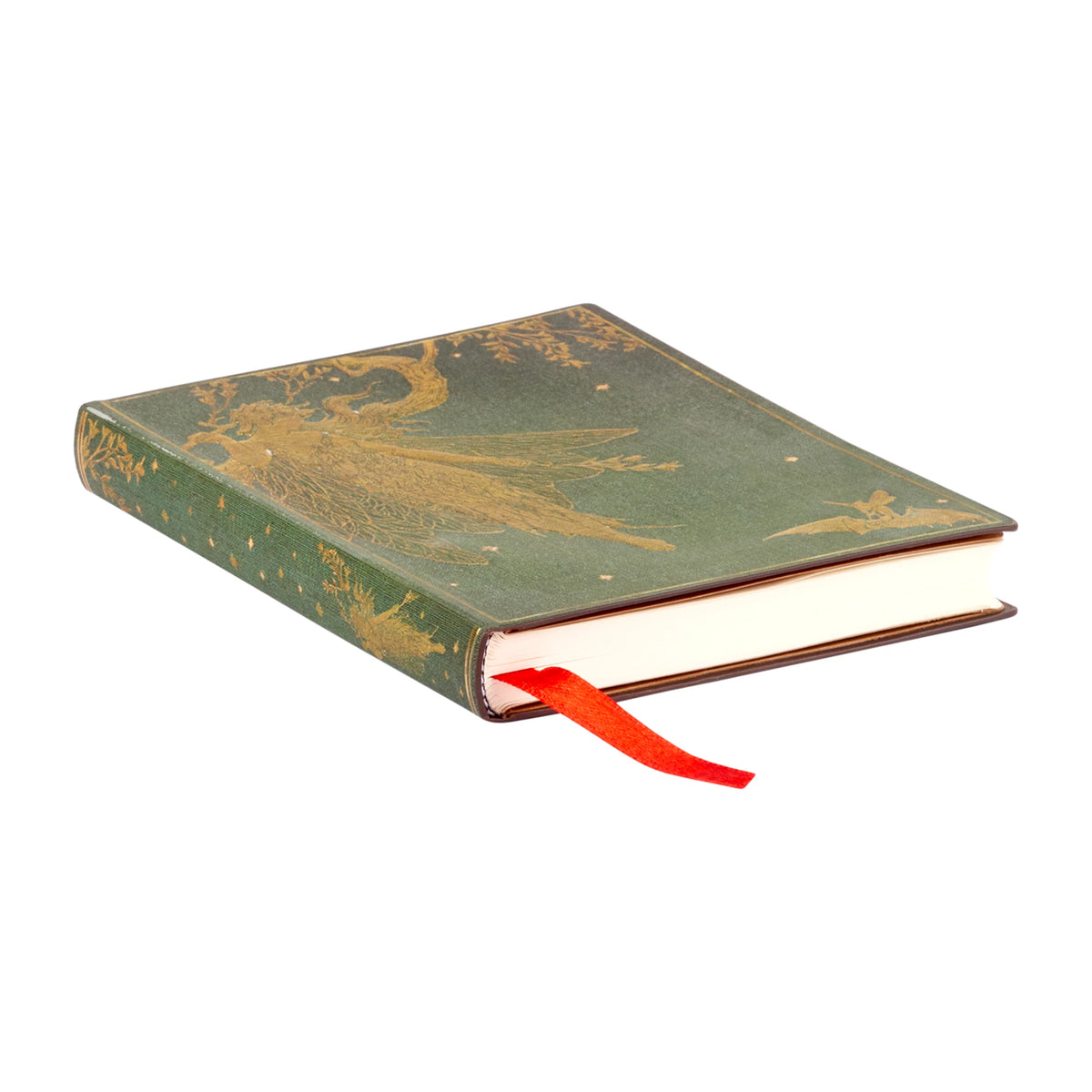 Paperblanks Olive Fairy Mini Softback Flexi Journal – Lined, 208 Pages – page edge