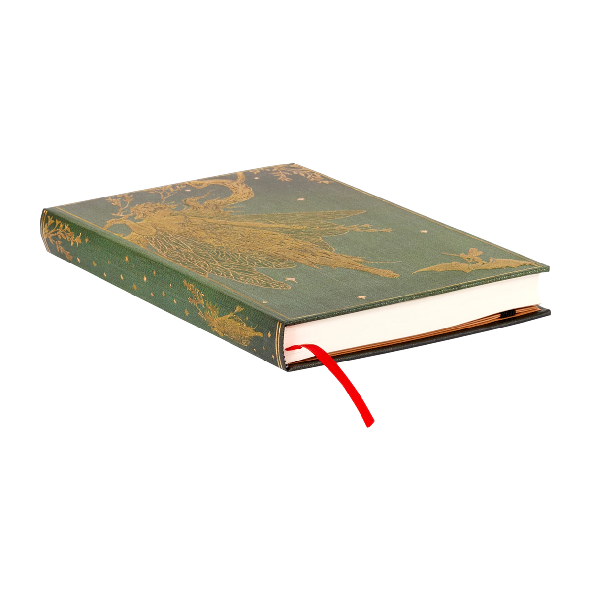 Paperblanks Olive Fairy Maxi Hardback Journal – Dot Grid, 192 Pages – page edge