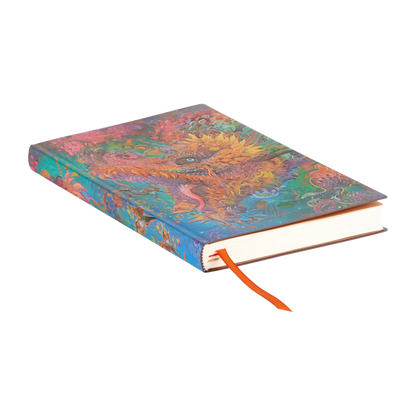 Paperblanks Humming Dragon Maxi Softback Flexi Journal – Dot Grid, 192 Pages – page edge
