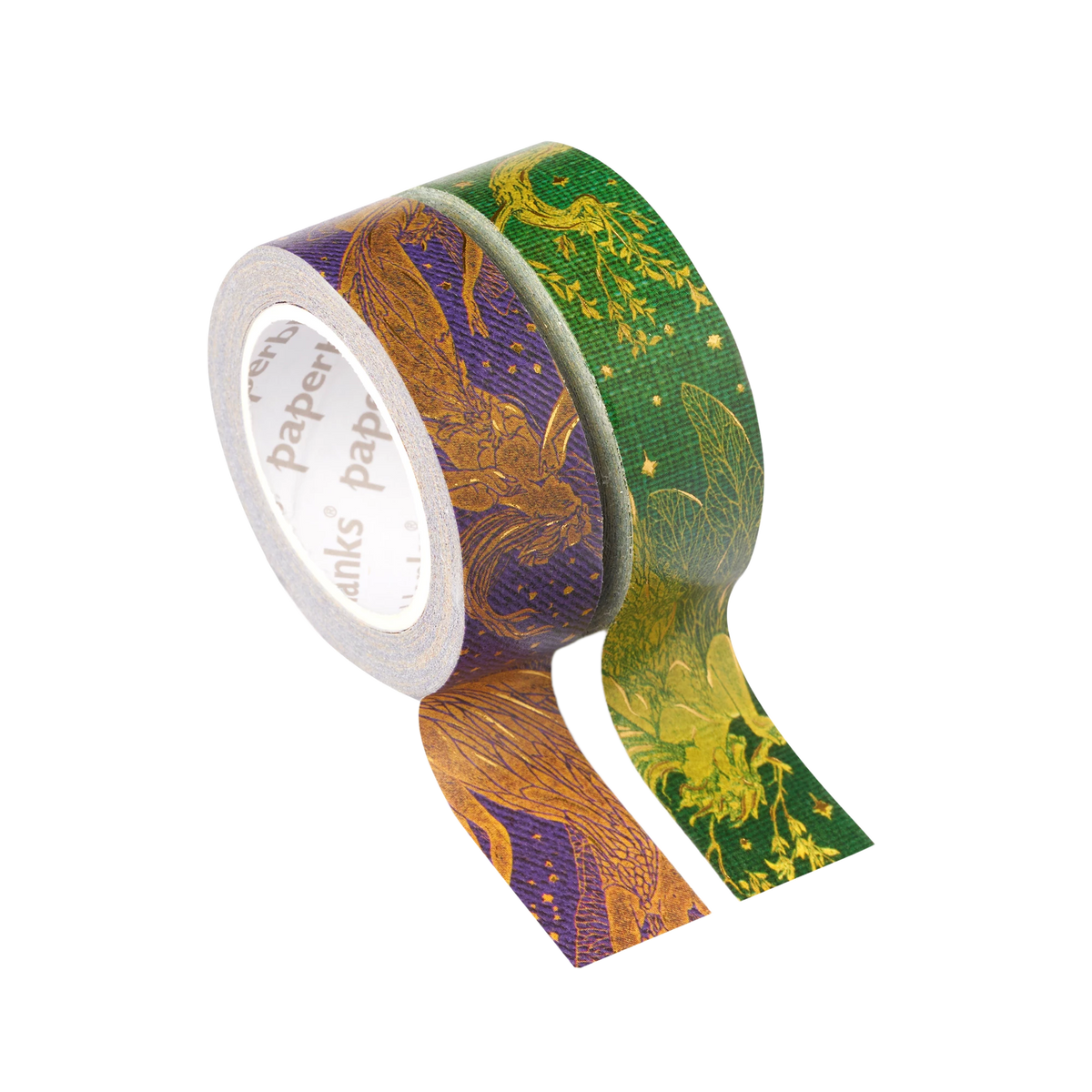 Paperblanks Olive Fairy/Violet Fairy Washi Tape – Pack of 2 – front view