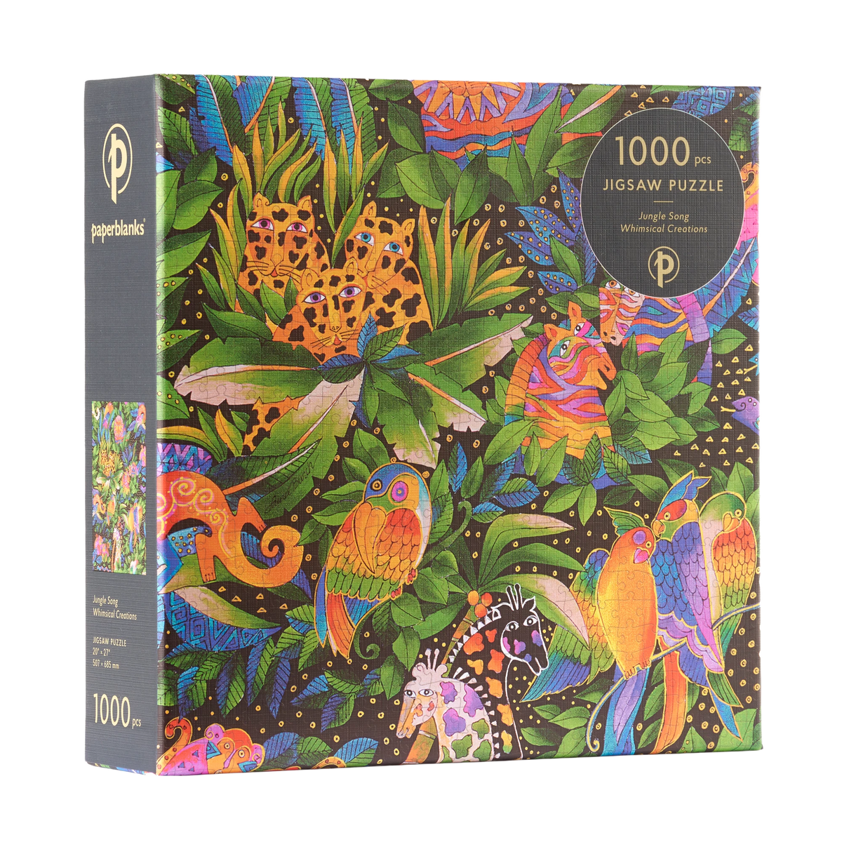 Paperblanks Jungle Song 1000-Piece Jigsaw Puzzle – angled view