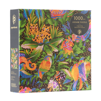 Paperblanks Jungle Song 1000-Piece Jigsaw Puzzle – angled view