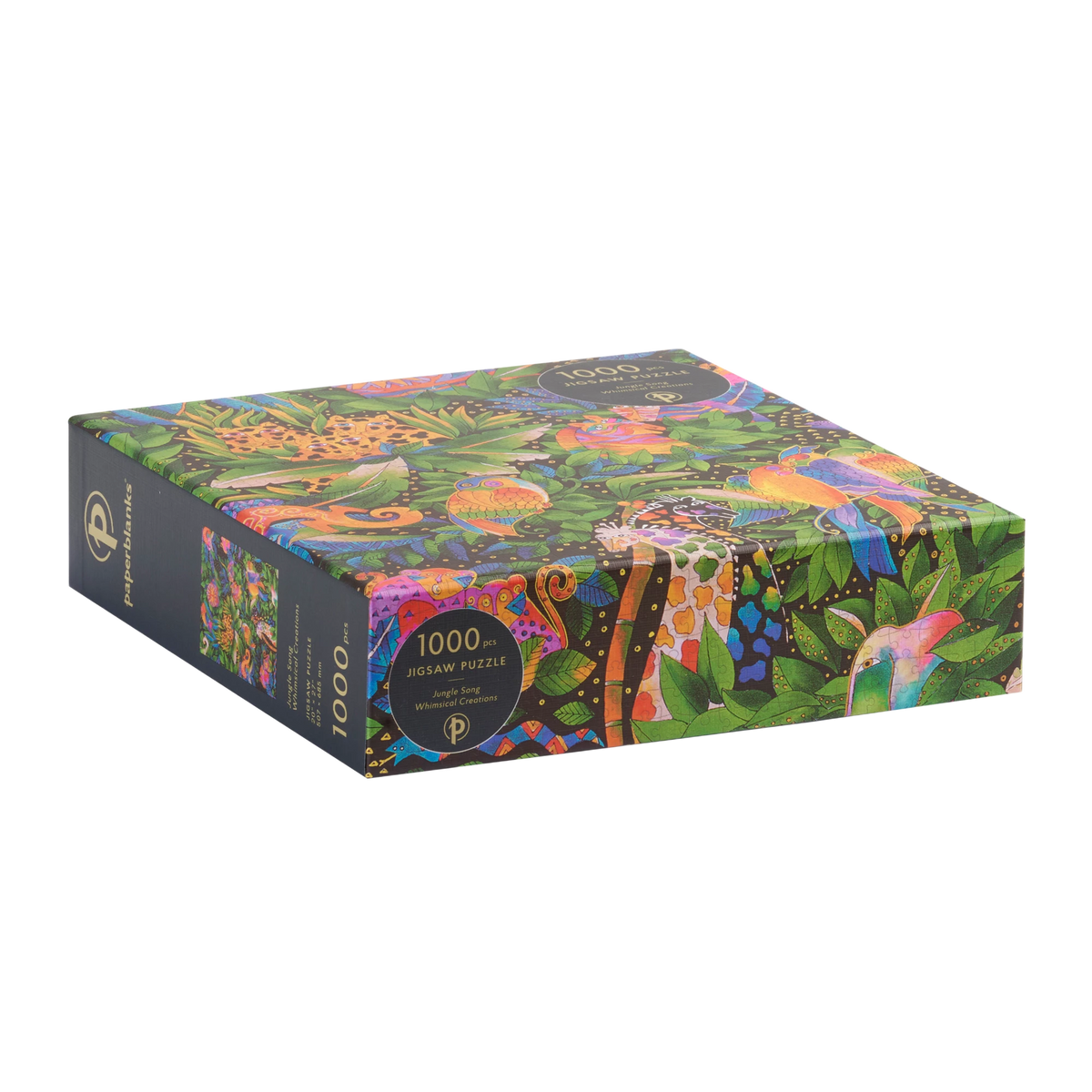 Paperblanks Jungle Song 1000-Piece Jigsaw Puzzle – side view