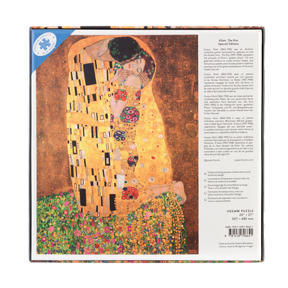 Paperblanks Klimt, The Kiss 1000-Piece Jigsaw Puzzle – back view