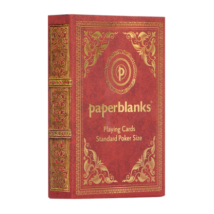 Paperblanks Golden Pathway Playing Cards – angled view