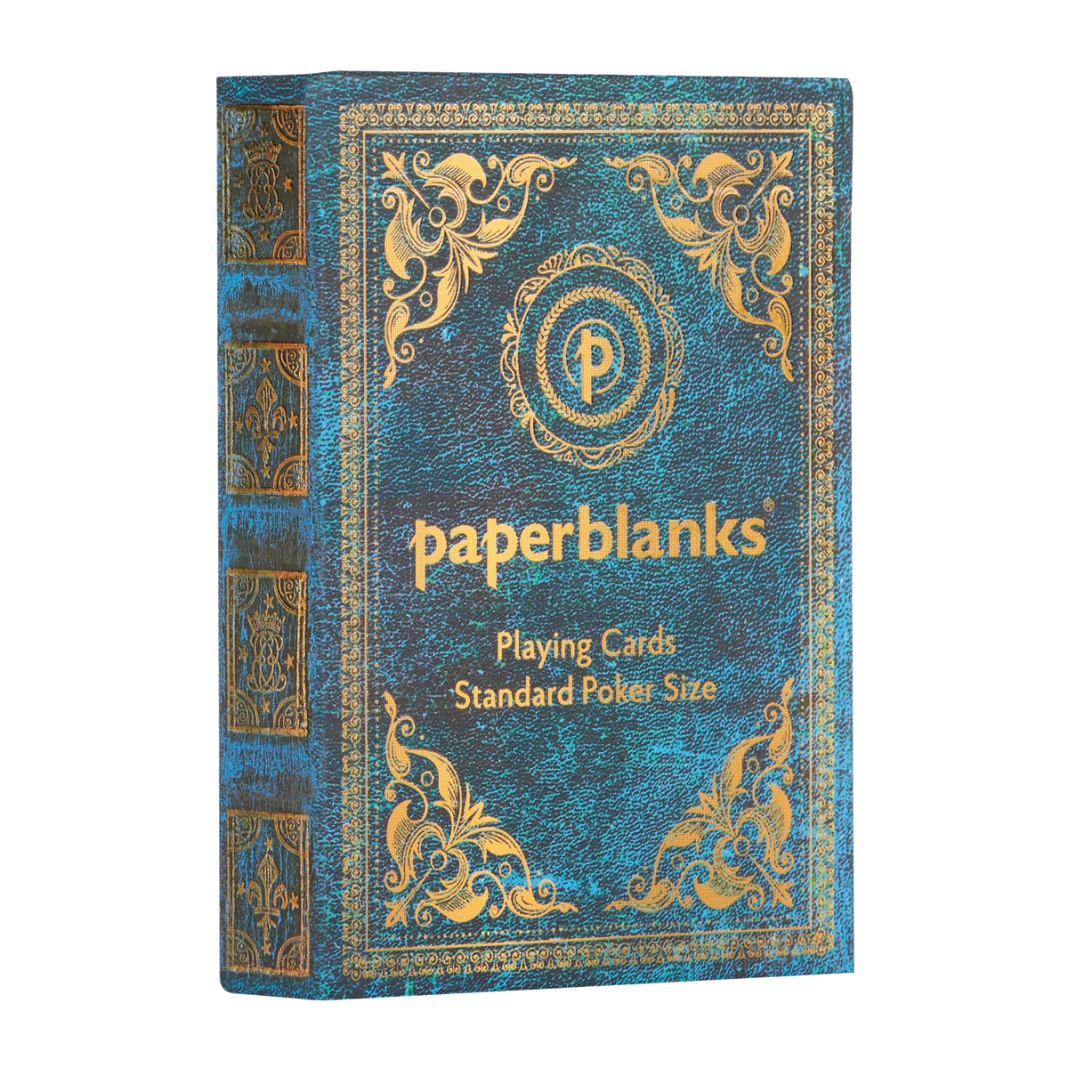 Paperblanks Azure Playing Cards – angled view