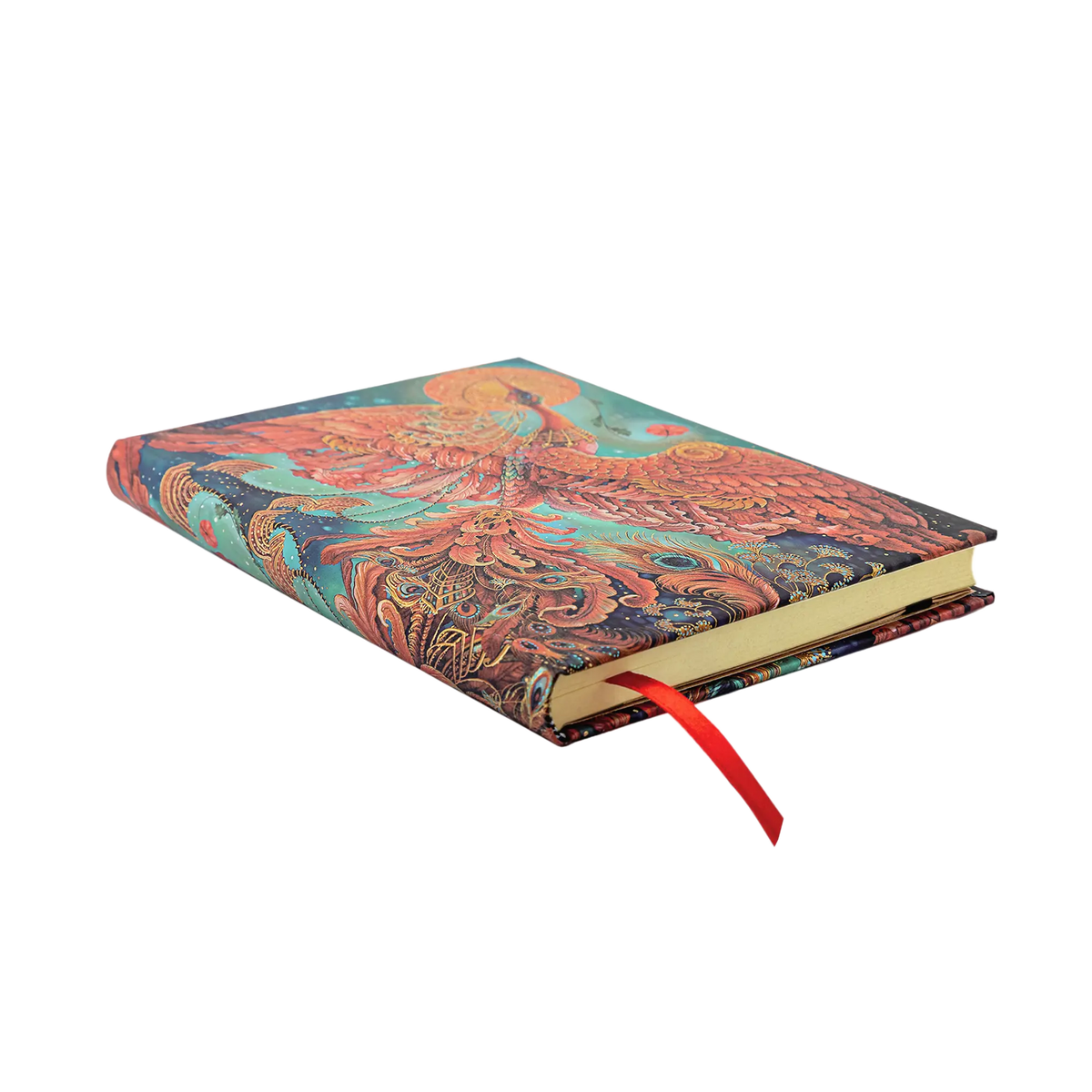 Paperblanks Firebird Midi Hardback Journal – Lined, 144 Pages – angled view