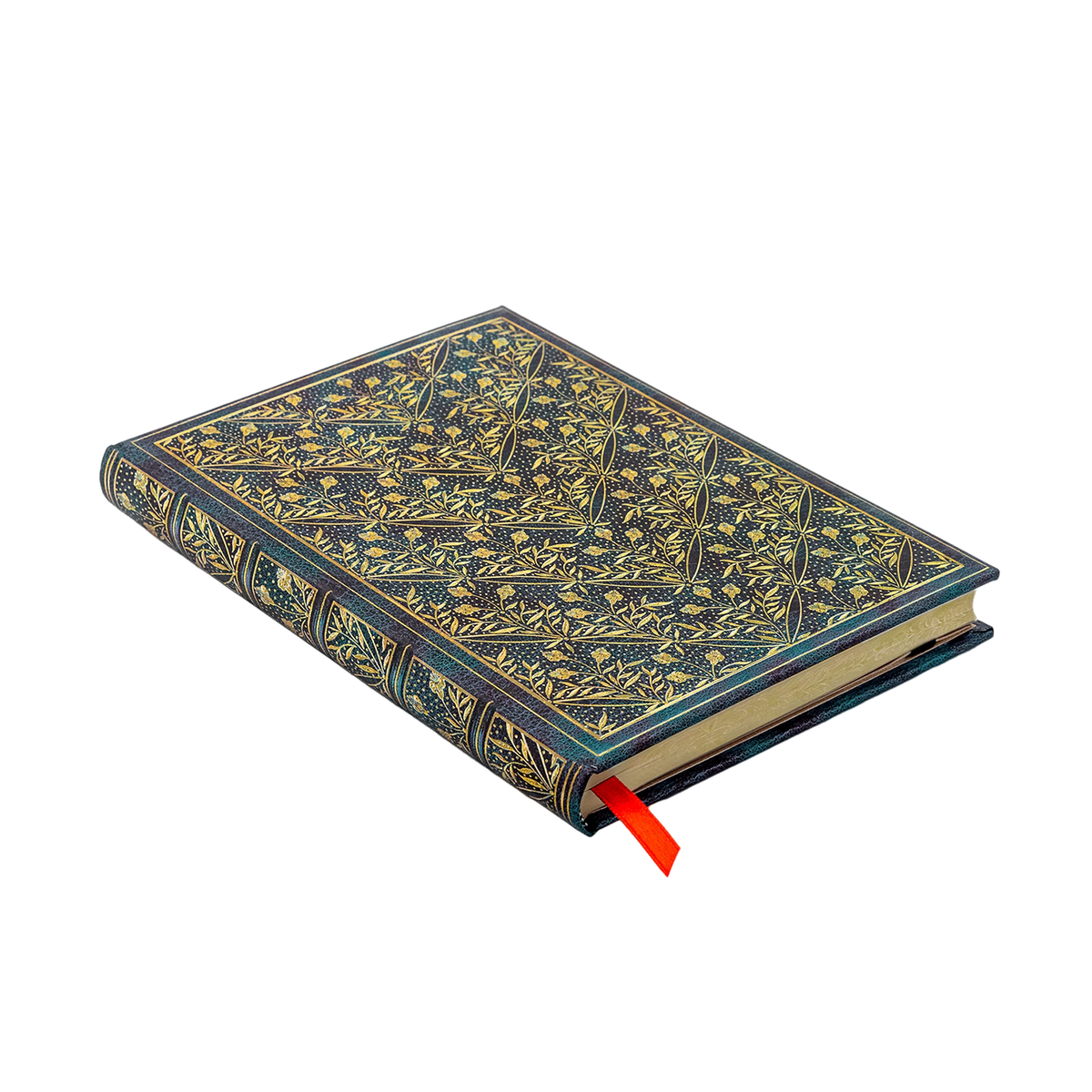Paperblanks Wildflower Song Midi Hardback Journal – Plain, 144 Pages – angled view