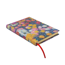 Paperblanks Monet’s Chrysanthemums Midi Hardback Journal – Lined, 144 Pages – angled view