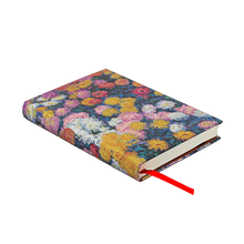 Paperblanks Monet’s Chrysanthemums Mini Hardback Journal – Plain, 176 Pages – angled view