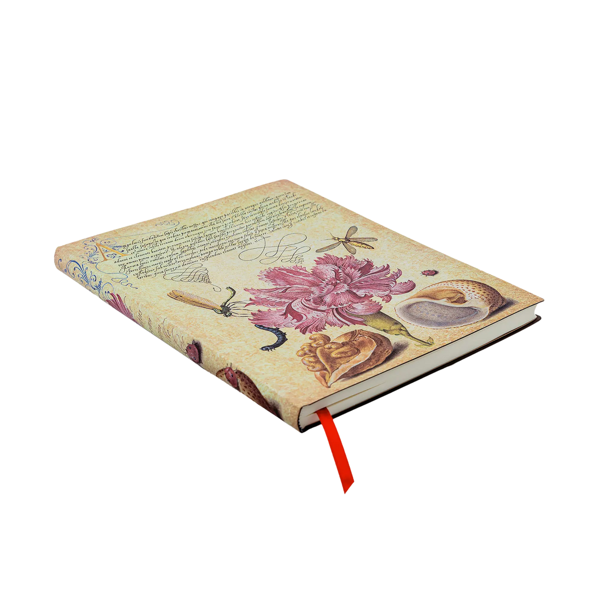 Paperblanks Pink Carnation Ultra Softback Flexi Journal – Lined, 176 Pages – angled view