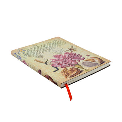 Paperblanks Pink Carnation Ultra Softback Flexi Journal – Plain, 176 Pages – angled view