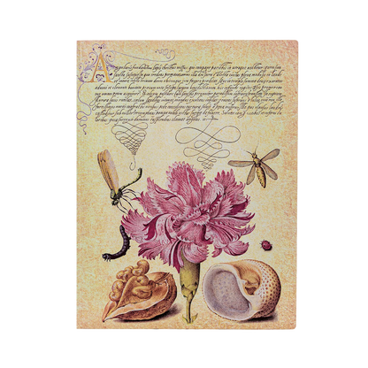 Paperblanks Pink Carnation Ultra Softback Flexi Journal – Plain, 176 Pages – front cover