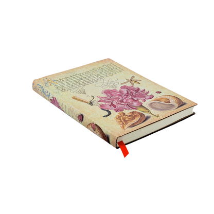 Paperblanks Pink Carnation Midi Softback Flexi Journal – Plain, 176 Pages – angled view