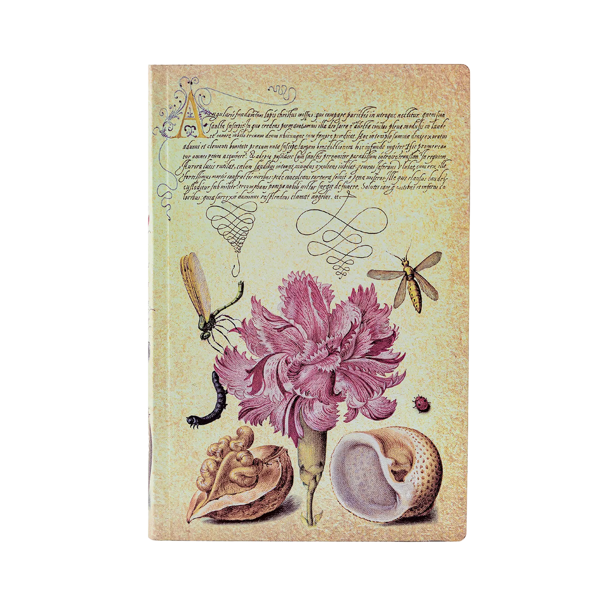 Paperblanks Pink Carnation Mini Softback Flexi Journal – Lined, 208 Pages – front cover