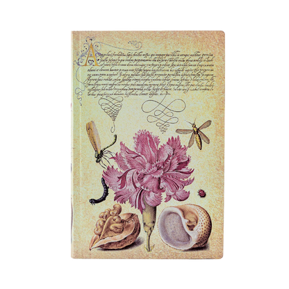 Paperblanks Pink Carnation Mini Softback Flexi Journal – Lined, 208 Pages – front cover