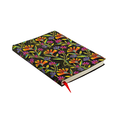 Paperblanks Wild Flowers Midi Softback Flexi Journal – Dot Grid, 176 Pages – angled view