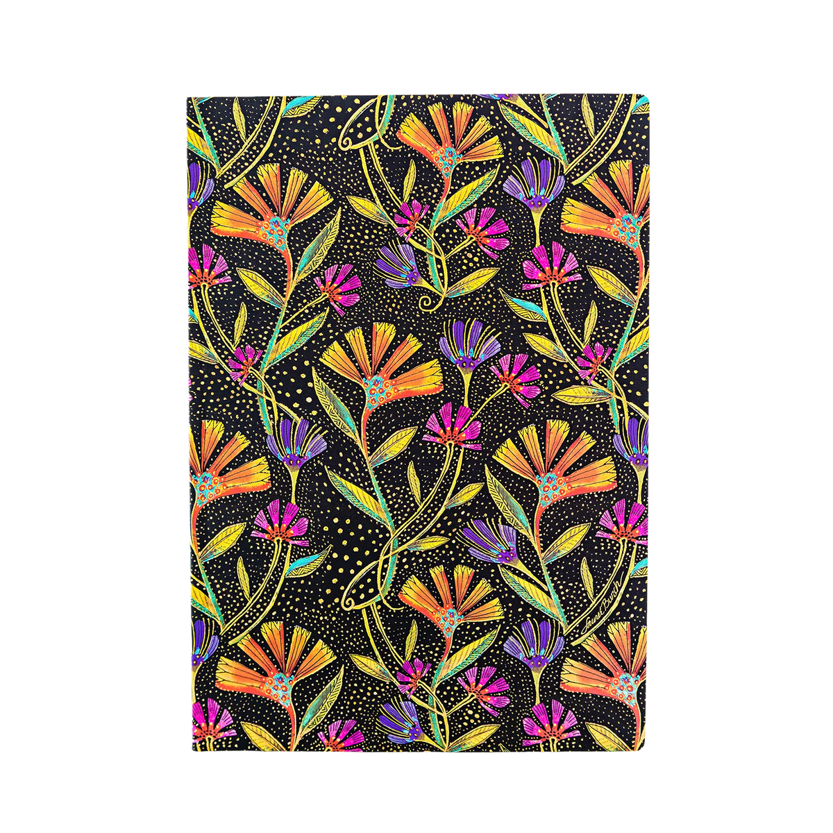 Paperblanks Wild Flowers Midi Softback Flexi Journal – Dot Grid, 176 Pages – front cover