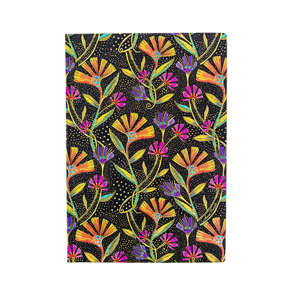 Paperblanks Wild Flowers Midi Softback Flexi Journal – Dot Grid, 176 Pages – front cover