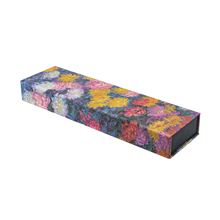Paperblanks Monet’s Chrysanthemums Pencil Case – angled view