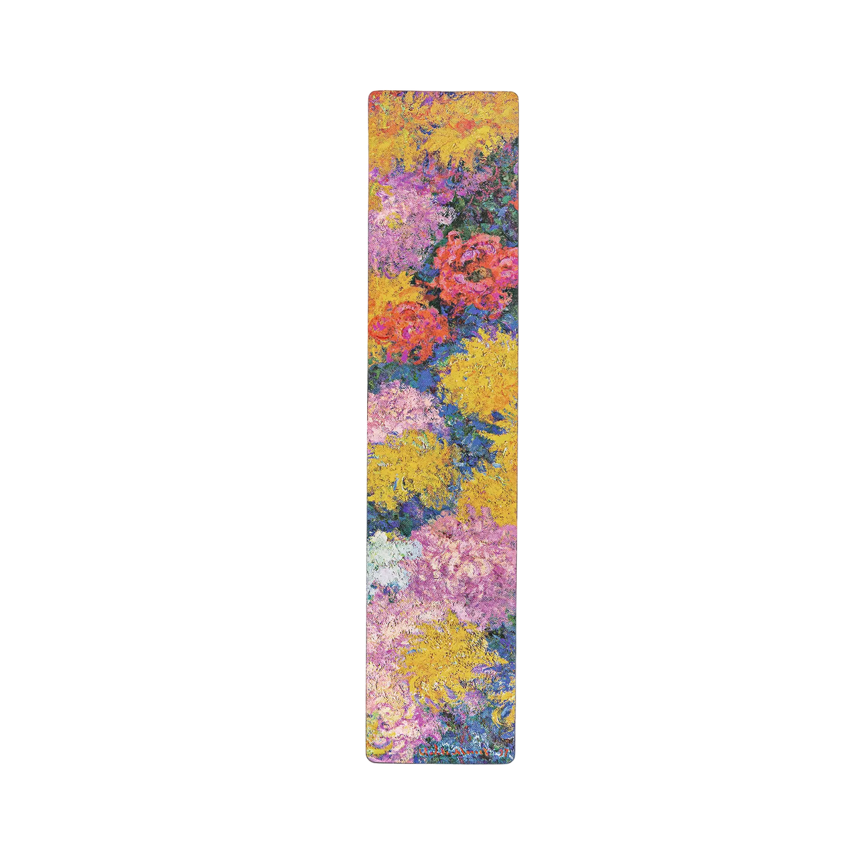 Paperblanks Monet’s Chrysanthemums Bookmark – back view
