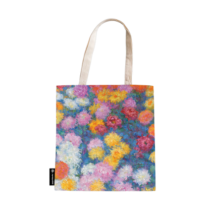 Paperblanks Monet’s Chrysanthemums Cotton Tote Bag – front view